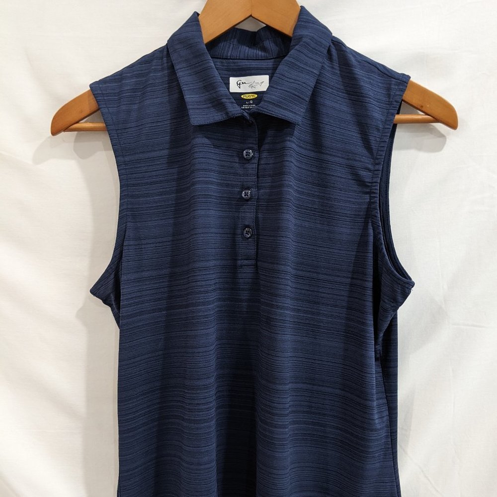 Ladies Greg Norman sleeveless polo shirt Play Dry Technology